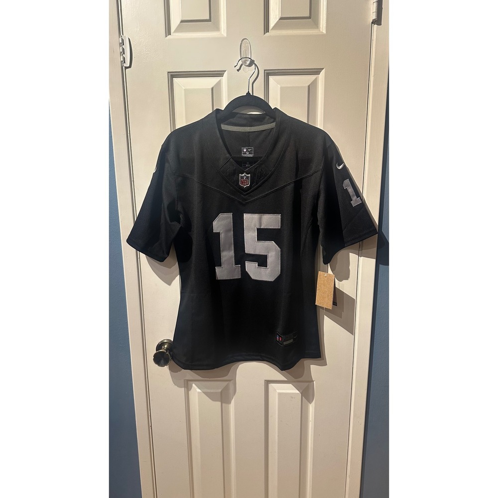 Nike Las Vegas Raiders Fernando Mendoza 15 Game Jersey Black Womens Medium NEW